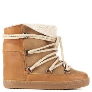 ISABEL MARANT NOWLES BOOT TAN SIZE 40